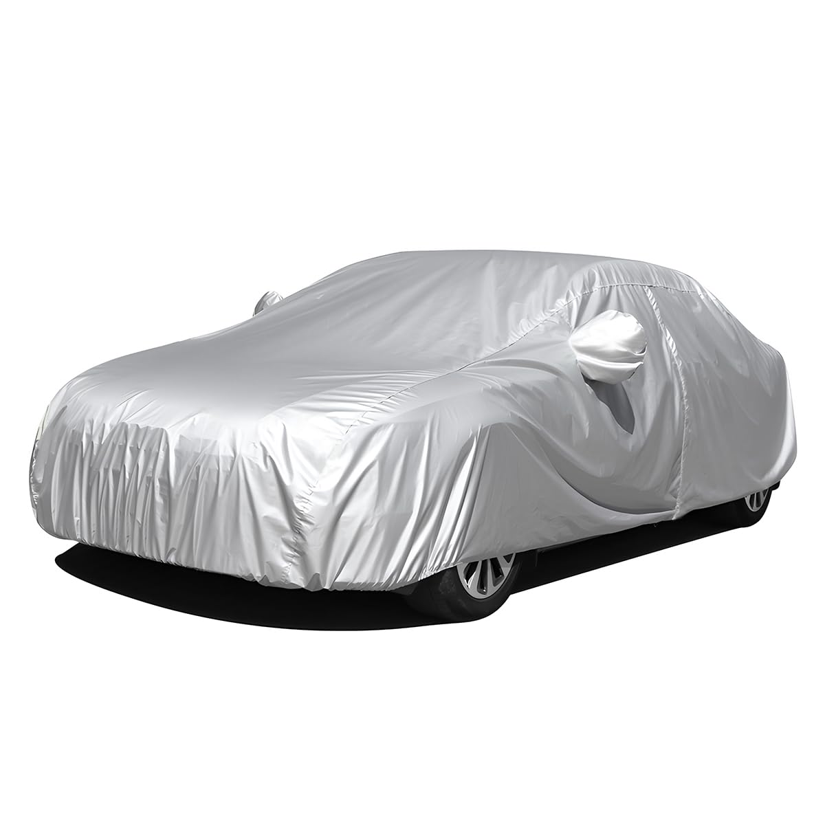 JNNJ Housse De Voiture Complète Universelle, Imperméable Et Respirante, Protection Contre Pluie, Poussière, Soleil Et UV, pour L'extérieur Et L'intérieur (3M)
