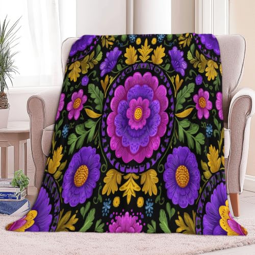 Couverture en flanelle microfibre haut de gamme violette
