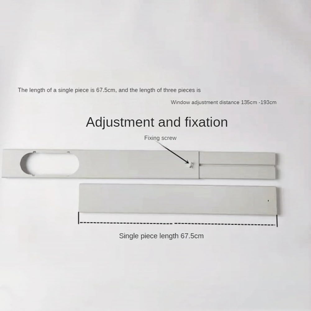 3PCS regolabile portatile finestra kit piastra per condizionatore d'aria pezzi di ricambio condizionatore d'aria fissaggio finestra - 55 cm