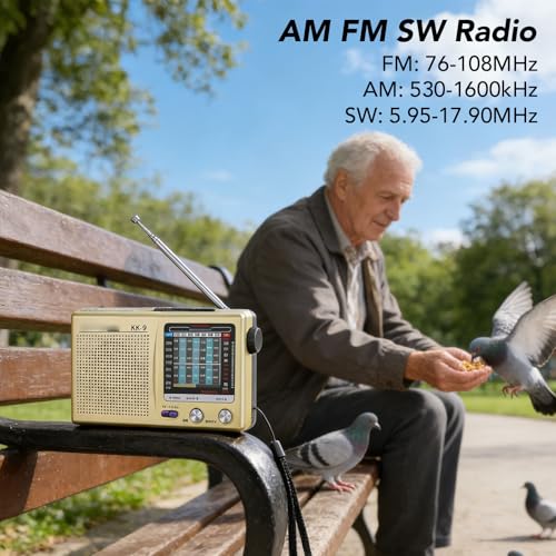 Radio portátil Yoidesu AM FM con onda corta y batería miniatura 2
