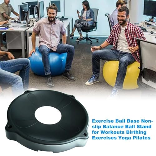 Chaise de ballon d'exercice base de support stable gym à domicile - 4