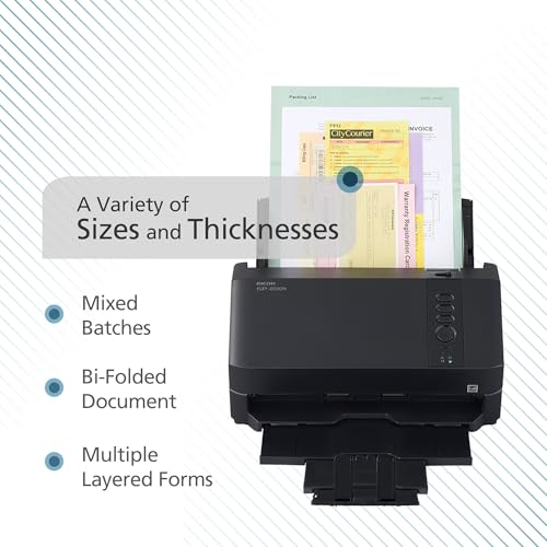 Image of RICOH SP-2240N Easy-to-Use Compact Color Duplex Document Scanner with Automatic Document Feeder (ADF) and Twain Driver