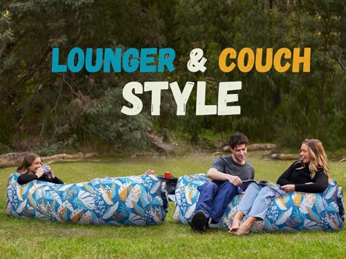 Image of WEKAPO Inflatable Sun Lounger, Air Sofa, Hammock, Portable, Waterproof and Leak-Proof, Ideal for Backyard, Beach, Travel, Camping, Picnics and Music Festivals