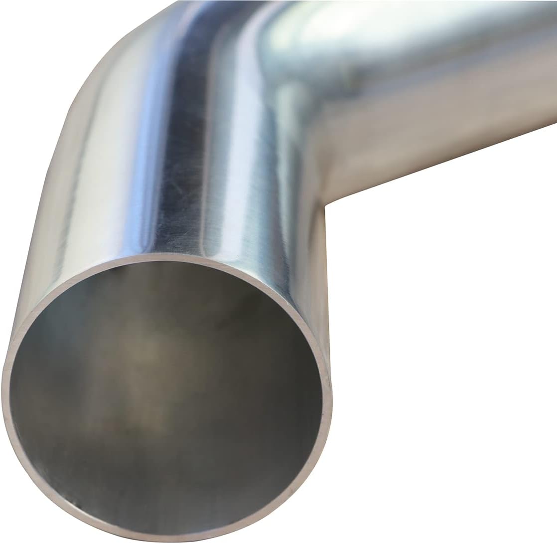 3.5" (89mm) OD 45 Degree Aluminum Elbow Pipe Intercooler Pipe Air Intake Tube, 1.5D Radius, Aluminum Alloy Tube High polished (45 Degree, OD 3.5" (89mm))