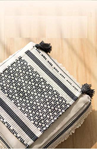 image for YISSEN RISEON Boho Hand Woven Contemporary Boho Cotton Linen Fabric