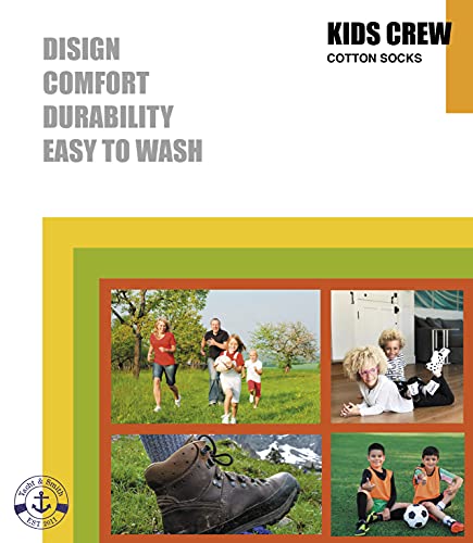 Yacht & Smith 60 Pairs of Kids Sports Crew Socks, Wholesale Bulk Pack Sock for Boys & Girls, by SOCKS'NBULK (6-8 Boys, White)3