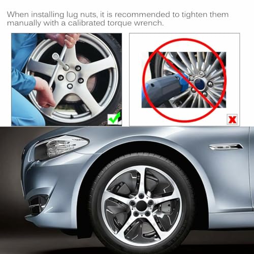 Image of M14x1.5 Wheel Lug Stud Nut Set Compatible with 2008-22 Cadillac Escalade SRX CT5 CT6 CTS XT5 XTS Camaro Equinox Malibu Impala Colorado C1500 C2500 K1500 K2500 Suburban (4PCS)