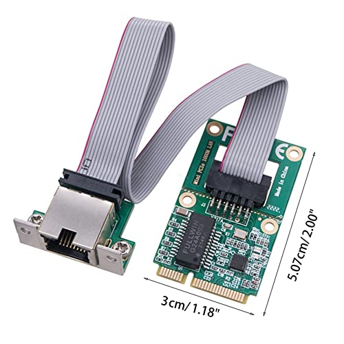 New Mini PCI-E Network Card 1000Mbps Gigabit Ethernet NIC Adapter RTL8111F PCI Express 10/100/1000M RJ45 LAN, Green miniatura 7