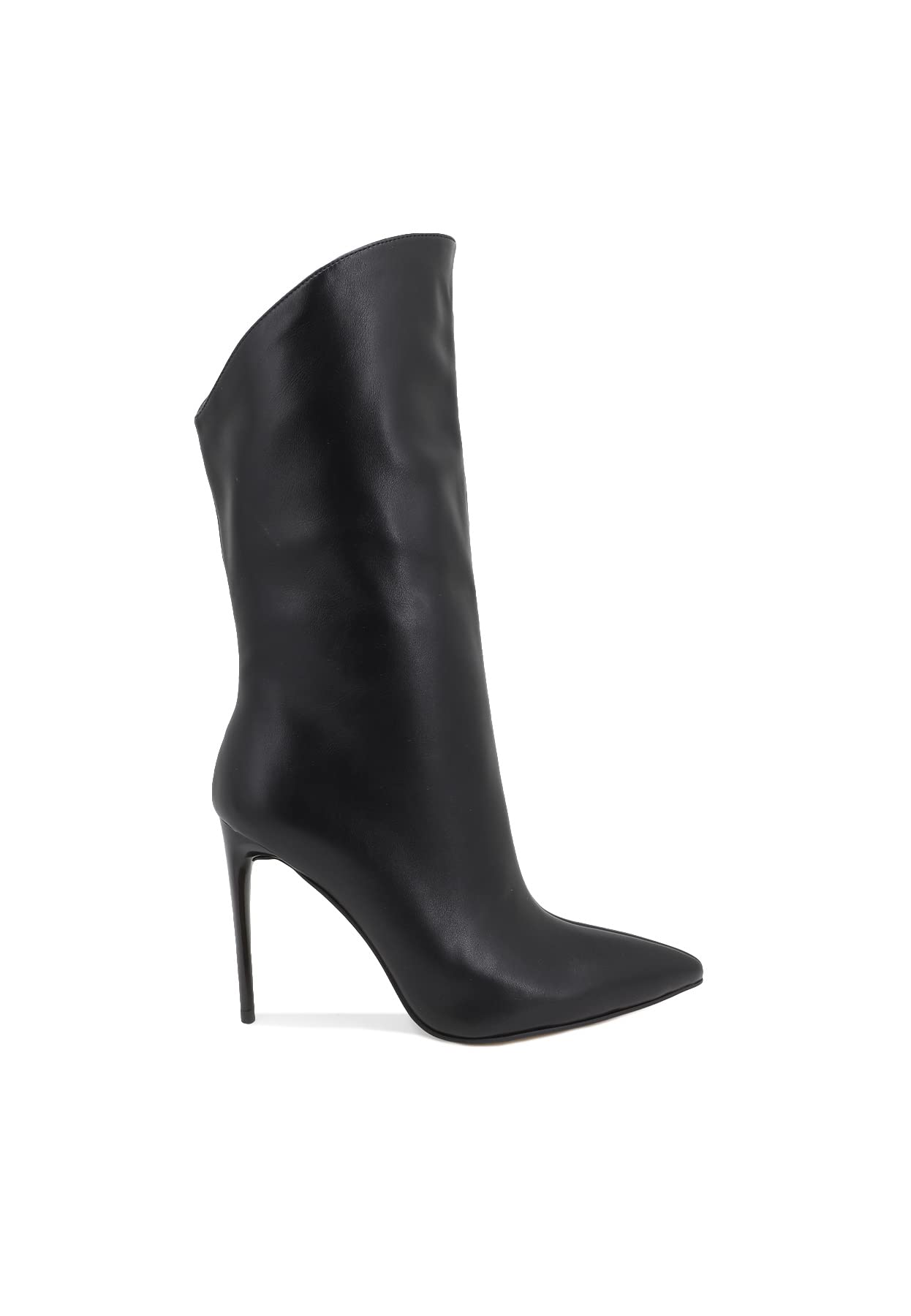QUEEN HELENA Stivaletti a Punta con Tacco a Spillo Zip Laterale Stivali Casual Donna K2091