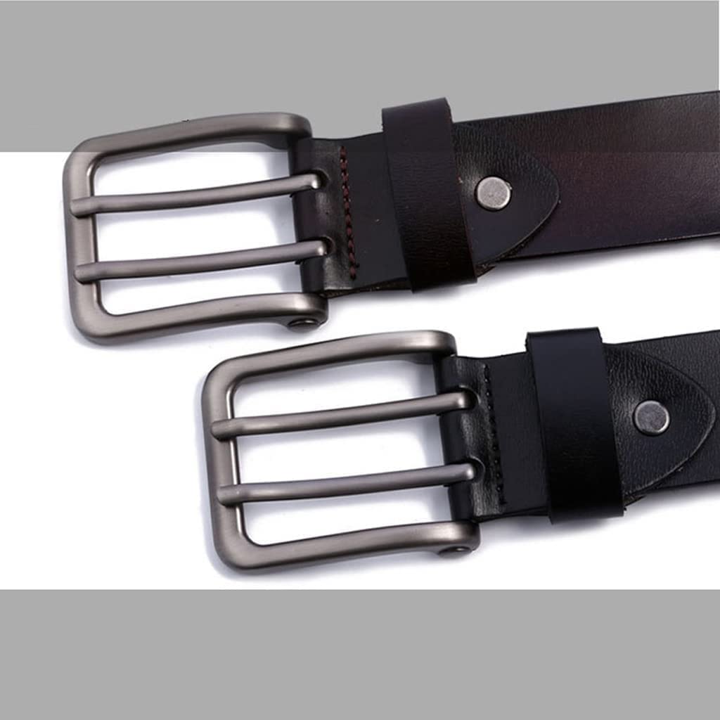 Cinturón Casual de Moda, Cinturón for hombre, cinturón elástico, cinturones de trabajo for hombres, cinturón de cuero for hombres, cinturón reversible de hebilla de doble pasador de metal for hombre,