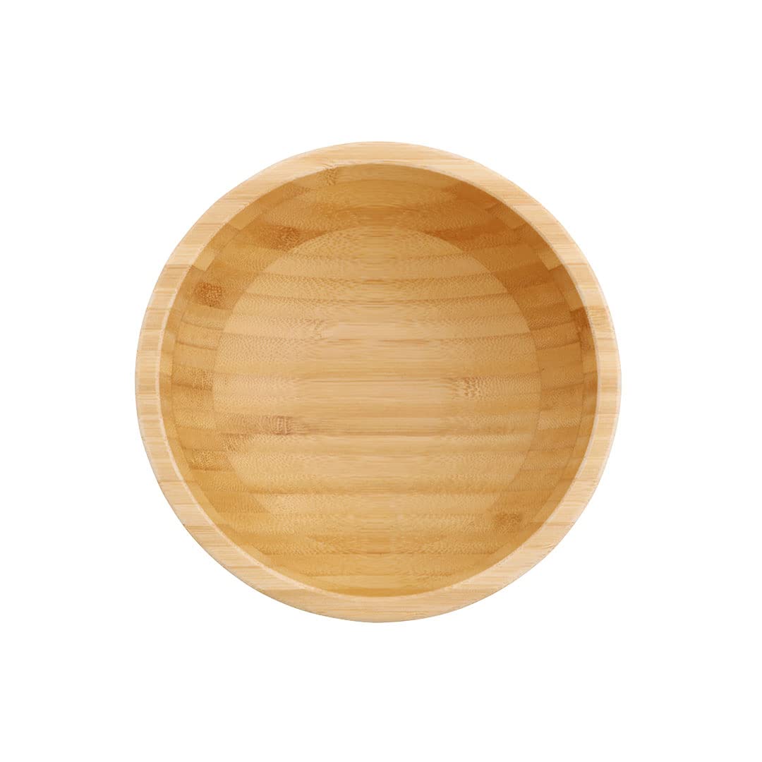BIOZOYG Ciotola di bambù tonda Ø 16cm piatti caldi e freddi I ciotola zuppa I stoviglie sostenibili ciotola per pasta I Buddha Bowl ciotola I piatto per feste eco I grande ciotola per cereali 550 ml