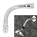 12.8cm/5.04in Adjustable Shower Head Extension Arm - Stainless Steel Stretchable Shower Arm with Rotating Swivel Flange for Wall Mounted Bathroom Shower Head