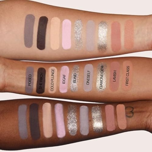 HUDA BEAUTY Original | Icy Nude Eyeshadow Palette - Paleta de 18 sombras de ojos | efecto glacial | 16.1 gramos / 0.56 Oz. | by BELLA - imagen 3