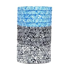 Blackwhite/Black/Lightblue Paisley