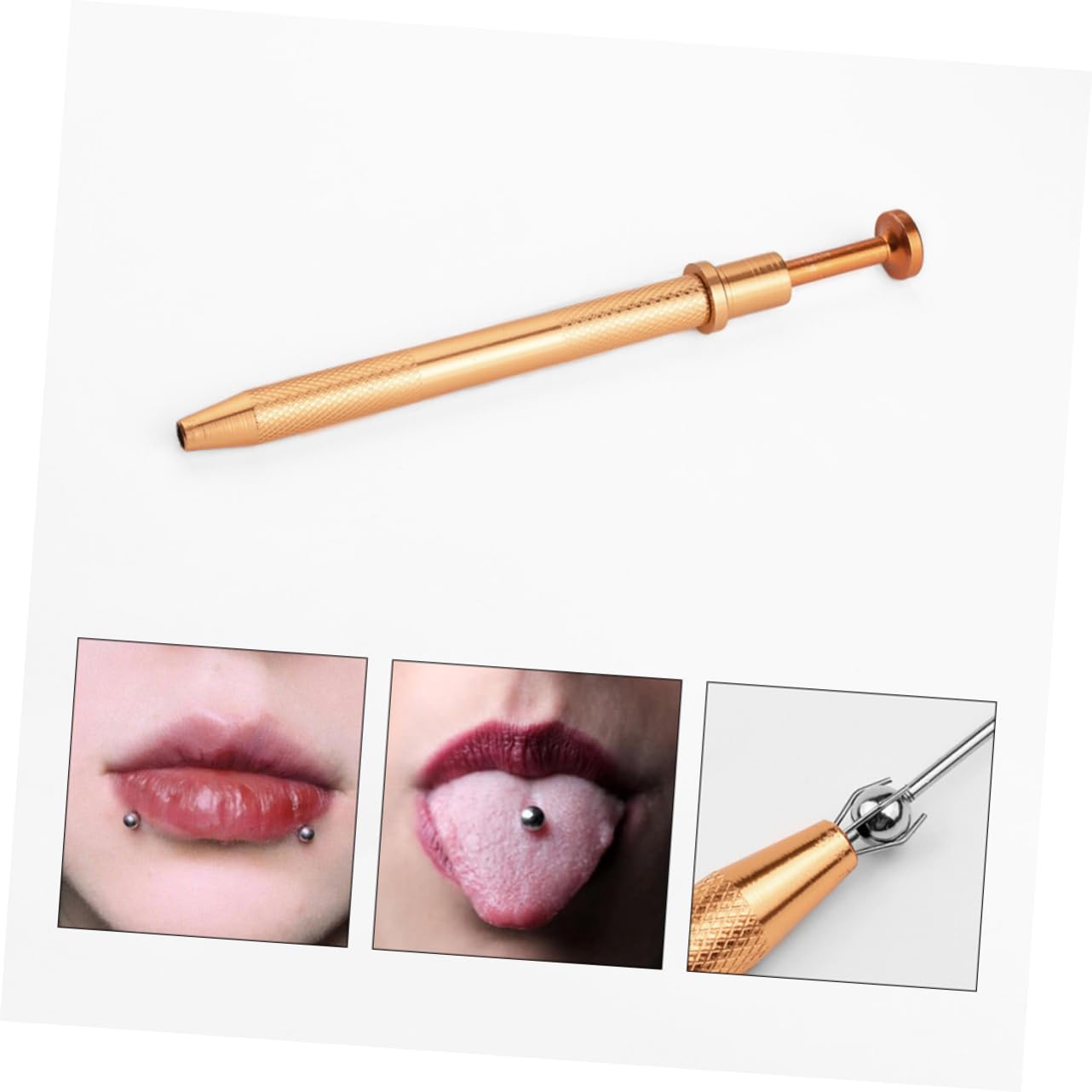 NOLITOY Piercing Ball Gripper 4 Prong Bead Holder for Body Piercing Jewelry Lightweight and Compact Stainless Steel Tool