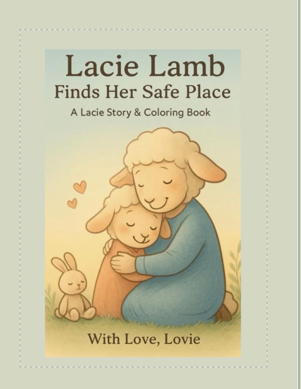 Lacie Lamb Finds Her Safe Place: A Lacie Story & Coloring Book