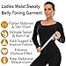 Vuirrm Sauna Sweat Suit for Women, Sauna Shirt for Women Long Sleeve Slimming Fat Burning Tummy Control Body Shapewear,S/M,Black