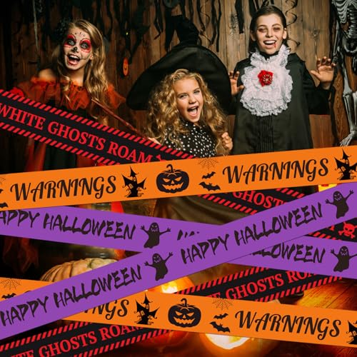 Ruban d'avertissement Halloween intérieur pour porte et fête