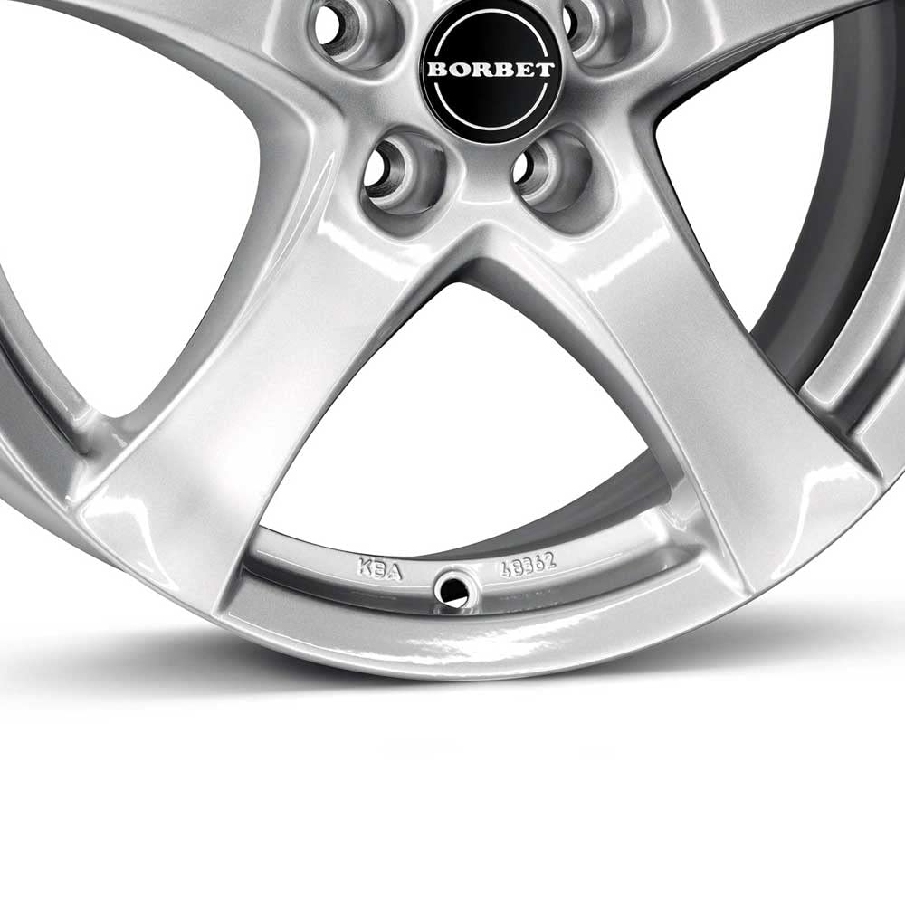 Borbet F Brilliant silver 8x18 ET45 5.00x120 Hub Bore 72.50 mm - aluminiowe obręcze