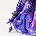FanRoll Velvet Compartment Dice Bag with Pockets: Nebula, Role Playing Game Dice Accessories for Dungeons and Dragons