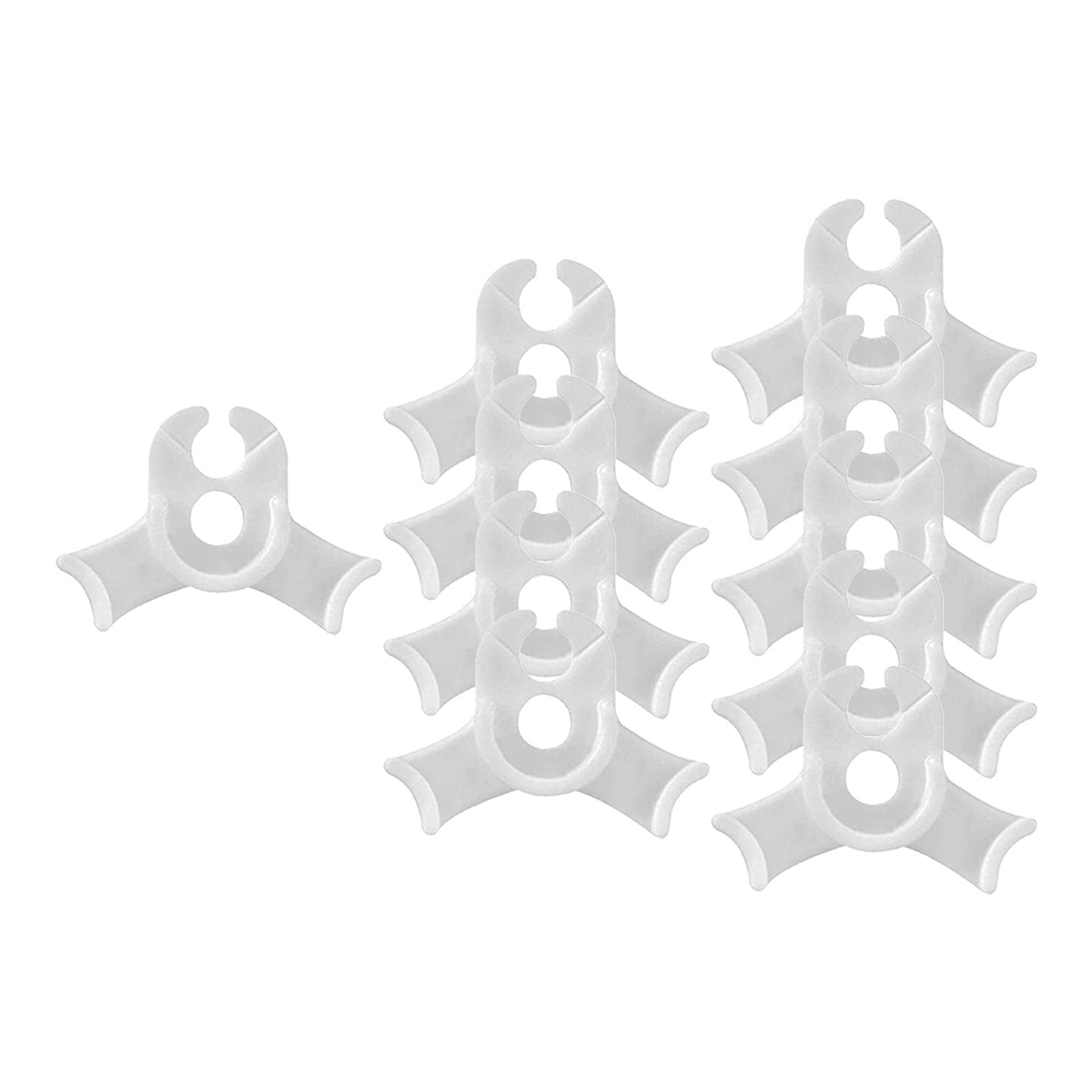 10pcs Lstclips for Low Stress Training 90 Degree Plant Trainers Bender White-image-9