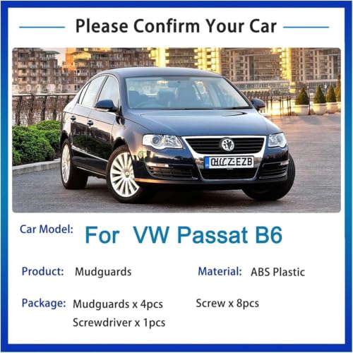 Bavettes VW Passat B6 : finis les éclats de peinture grâce aux garde-boue rigides