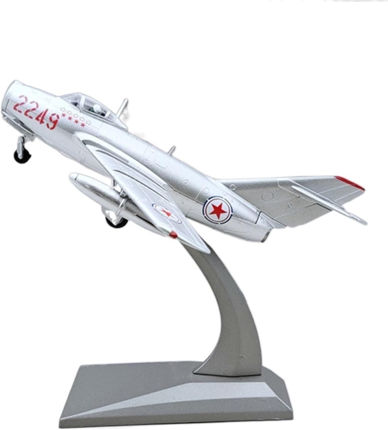 1：72 for MiG 15 Fighter Military Alloy Simulation Scale Airplane Model Souvenir Collection Display Hobby Playgame Kit