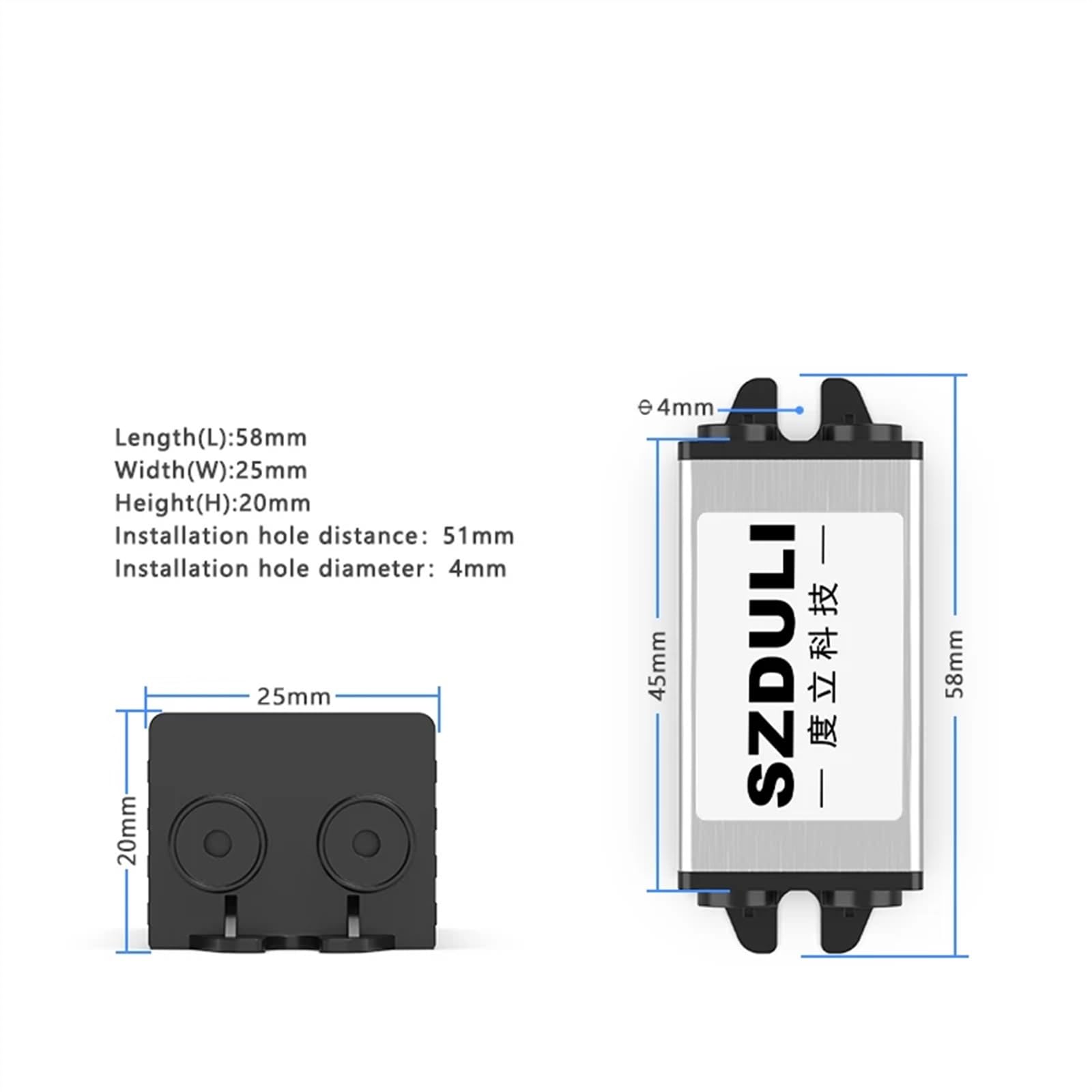 Convertidor de Voltaje de 24V a 15V, módulo regulador de Voltaje de CC de 24V a 15V, Fuente de alimentación de DC-DC Reductor de 24V y 15V (Color : 24V to 15V 4A)