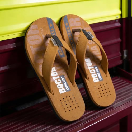 Image of DOCTOR EXTRA SOFT Slipper Care Orthopaedic and Diabetic Super Fitting Comfort Doctor Slipper, DR. Slipper, Flip-Flop, Slides and House Slipper for Men's Men's-FeelGood-D-31