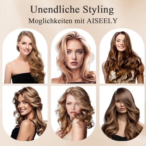 32mm Welleneisen für Haare, Lockenstab Große Locken, Beach Waves Lockenstab, Mermaid Hair Waver, Wellen Lockenstäbe, Einstellbare Temperatur (160°C-220°C), Geburtstagsgeschenke für Mädchen