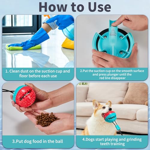 Interactive Dog Toys for Boredom,Suction Cup Dog Tug of War, Indestructible Dog Chew Toys for Aggressive Chewers Enrichment Puppy Chew Toys for Teething with Treat Dispensing Interactive Dog Toys for Boredom,Suction Cup Dog Tug of War, Indestructible Dog Chew Toys for Aggressive Chewers Enrichment Puppy Chew Toys for Teething with Treat Dispensing