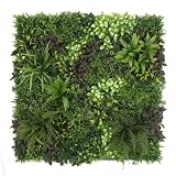 ULAND Paneles de pared de plantas artificiales, cubierta de valla de privacidad para exteriores (B083)