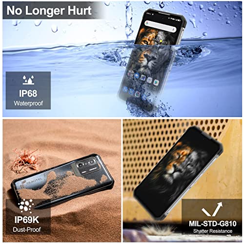 Rugged Smartphone Unlocked Oukitel Wp17 (Latest), 8300Mah Battery Cell Phones, Night Vision Camera With 64 Mp Rear Camera, Android 11 With 8Gb Ram + 128Gb Rom, 6.78“Fhd+ Display Mobile Phone #TOP4