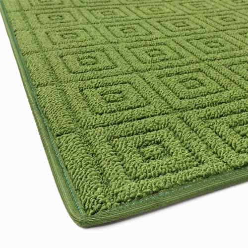 Tapis de cuisine vert EVITA 50x80 cm lavable et absorbant - 4