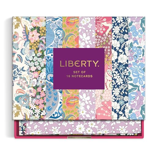 Galison Liberty London – Floral Greeting Assortment Notecard Set Perfect for Any Occasion