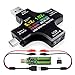 USB C Tester, 2 in 1 Typ C USB Tester Farbbildschirm IPS Digitalmultimeter,Spannung,Strom,Leistung,Widerstand,Temperatur,Kapazitätsdetektor,mit Clip-Kabel Unterstützt PD2.0/PD3.0,QC2.0/QC3.0, BC1.2