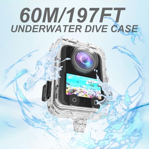 Carcasa de buceo invisible DJI OSMO 360 impermeable 50m anti salpicaduras 2