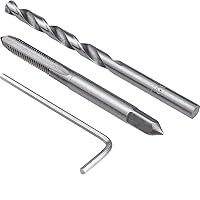 Vista 4 de Fixinus Kit de 30 piezas de inserción de reparación de roscas M5 x 0.031 in, kit de reparación de roscas de acero inoxidable, kit de reparación