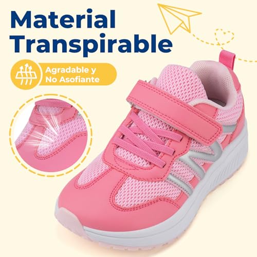 Zapatillas de deporte ligeras y flexibles con horma ancha infantil para pisadas naturales 4