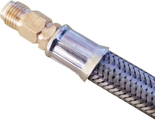 Miniatura 4 de METER STAR Conector de manguera de propano trenzado inoxidable de 18 pulgadas con conector de manguera de propano con calibre QCC tipo 1 conexión 2