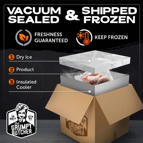 Grumpy Butcher Smoky Chicken Wings (5 Lb Bag) | Fully Cooked Smokehouse Wings | Crunchy Bbq Wings Family Pack | Premium Poultry Breed W/No Added Preservatives #TOP4