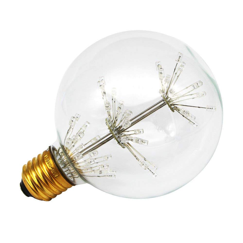 Kingcoo E27 LED Glühbirne Vintage – 3W, Edison-Form, Warmweiß, 200 Lm, Nicht Dimmbar