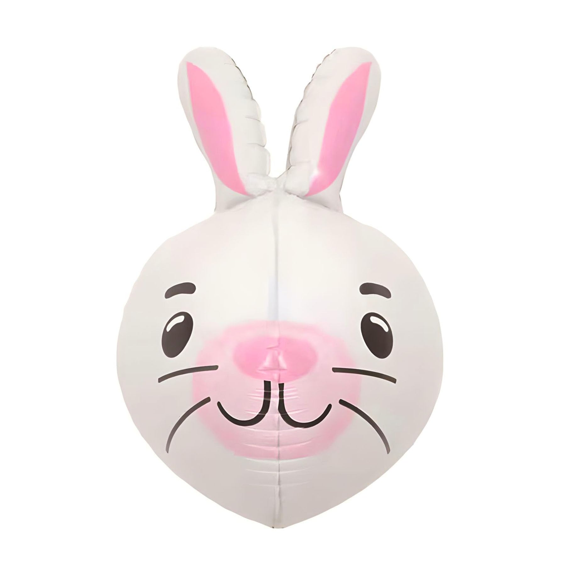 Foil Balloon Animal Rabbit Head Design, Large Format Approx. 83 x 43 cm, Perfect for Children's Birthdays, Easter Parties