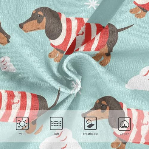 Wusikd Dachshund Dogs Girls' Underwear Cotton Red Girls Briefs Soft Toddler Underwear 2T3
