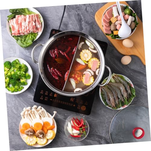 Casserole inoxydable 26 cm double compartiment pour fondue - 7