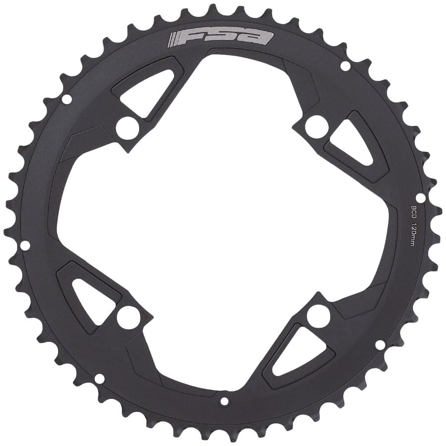 FSA Full Speed Ahead Gossamer Pro ABS Road Chainring 48t Outer Ring 120 BCD 4-Bolt Aluminum Blk