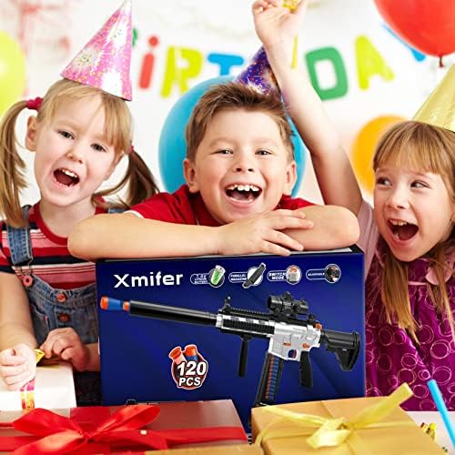 Automatic Toy Gun M416 Auto-Manual Toy Foam Blaster & Gun with 120 Darts, Shooting Games Toys for kids with Scope - Toys for 6 Year Old Boys & Girls Christmas