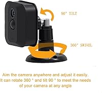 Vista 6 de 3Pcs for Blink Outdoor Camera Mount, 360 Degree Adjustable Wall Bracket Support Sturdy for Blink XT2 Outdoor Indoor Home Security System Accessories