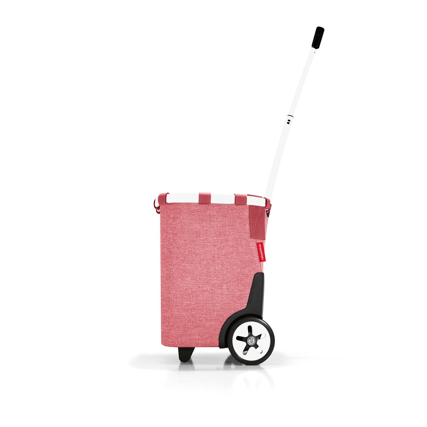reisenthel carrycruiser Twist Berry – Tragbarer Einkaufstrolley mit stabilem Aluminiumrahmen, Schultergurt und herausnehmbarer Netz-Innentasche – Aus wasserabweisendem Material