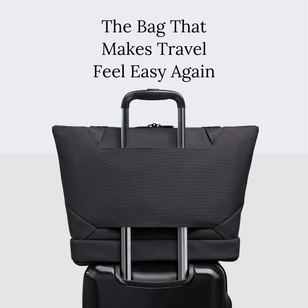 Knack Expandable Laptop Tote Midnight Black